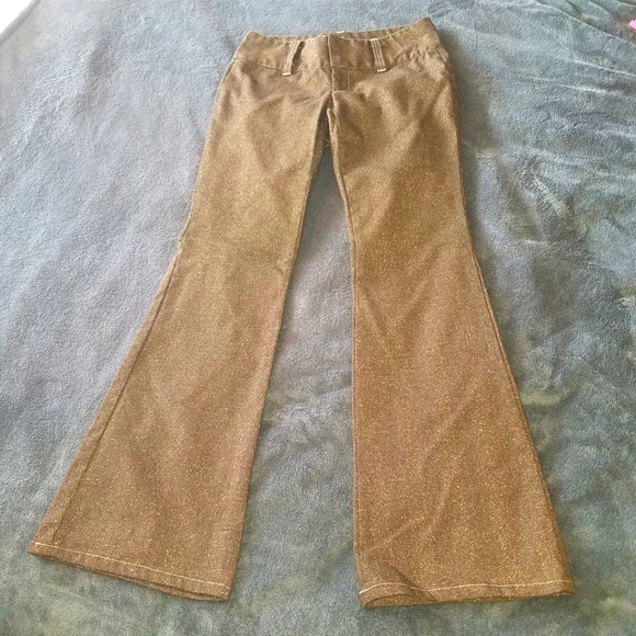 Dollhouse Pants - Dollhouse Sparkly Lowrise Flared Leg Pants